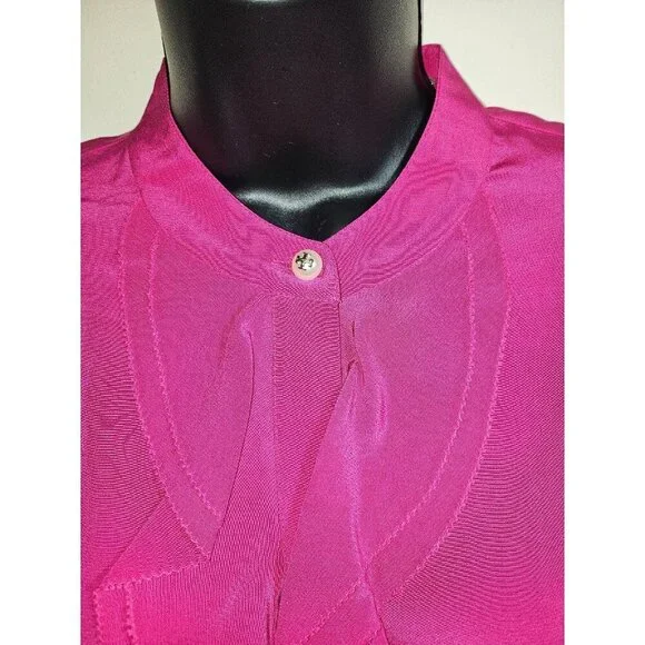 NWT Tory Burch Jane Fuschia Hibiscus Dress Size 2 XS Small - Picture 5 of 7